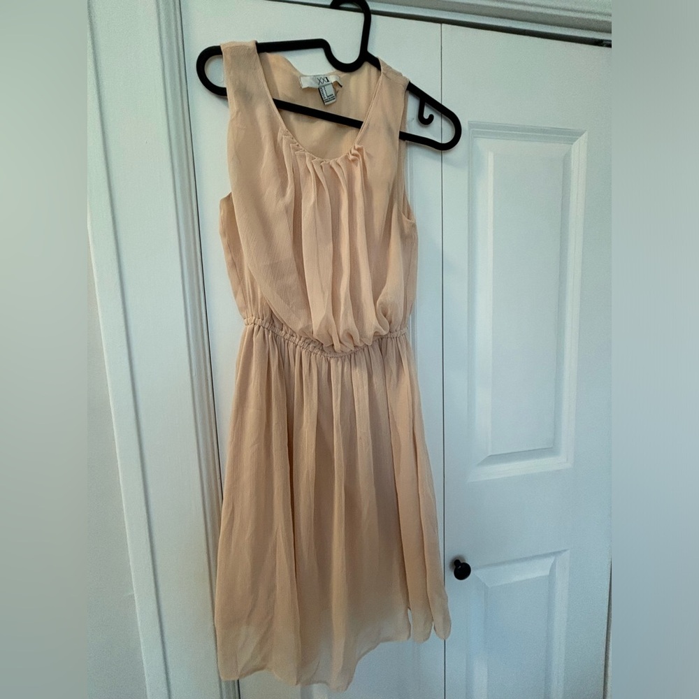 Forever 21 Beige Midi Dress, size S